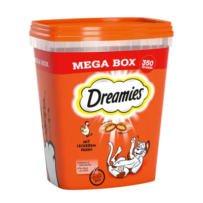Dreamies Katzensnack mit Huhn Tub 350 g