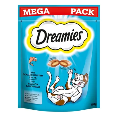Dreamies mit Lachs Katzensnack 180 g