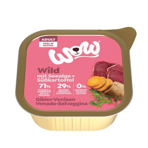 WOW Adult Hund Wild Nassfutter Schale 150g
