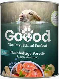 Canine Adult Nachhaltige Forelle, Goood, Getreidefrei, Erwachsen, All Breed, Alleinfutter, 800g