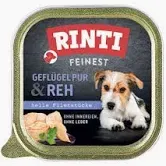 Rinti Feinest Geflügel PUR & Reh Nassfutter Hund 150g