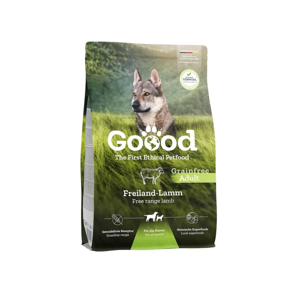 Canine Adult Freiland-Lamm für alle Rassen, Goood, Getreidefrei, Erwachsen, All Breed, Alleinfutter, 300g