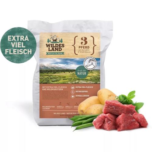 Wildes Land Pferd mit Kartoffel 12 kg