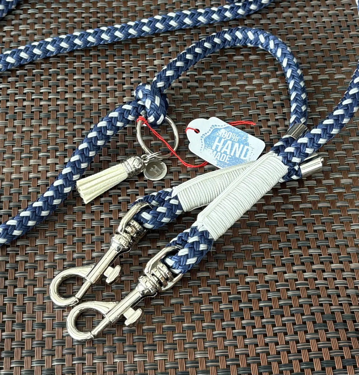 HZO Handcrafted Rope, Blue and White