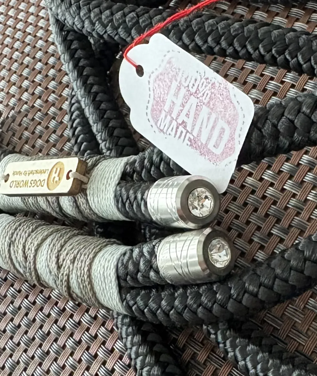 HZO Handcrafted Rope, Black and Silver