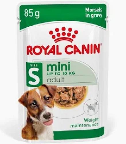 Royal Canin Mini Adult in Sauce 85 g | Nassfutter für kleine ausgewachsene Hunde