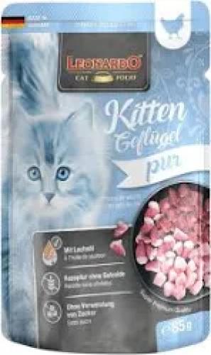 Leonardo Kitten Geflügel Nassfutter für Kätzchen 85 g