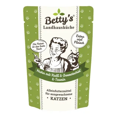 Betty's Landhausküche Huhn & Kalb Katzenfutter 100 g Beutel