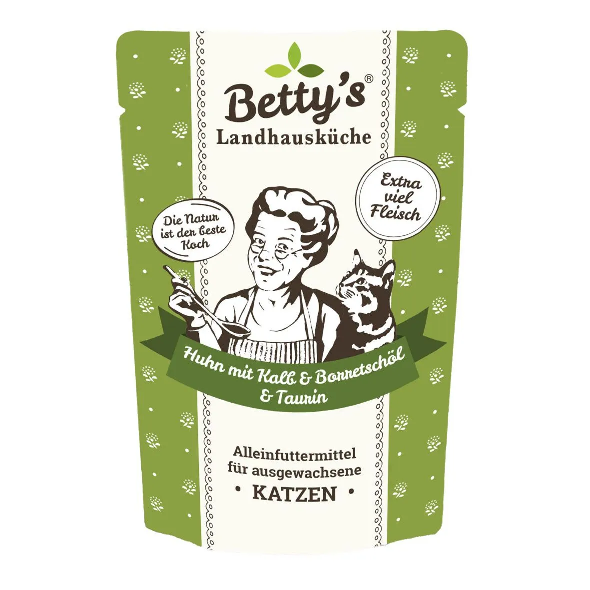 Betty's Landhausküche Huhn & Kalb Katzenfutter 100 g Beutel