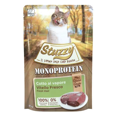 Stuzzy Monoprotein Adult Cat Kalb Nassfutter Grainfree 85 g