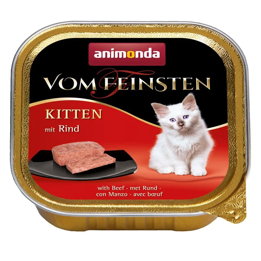 Animonda Vom Feinsten Kitten mit Rind Katzenfutter 100 g