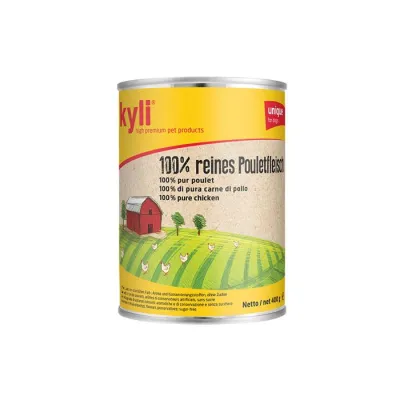 kyli 100 % Pouletfleisch Nassfutter für Hunde 800 g