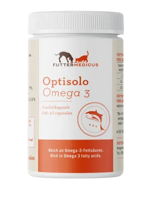 Futtermedicus Optisolo Omega 3 Fischölkapseln 220 Stück