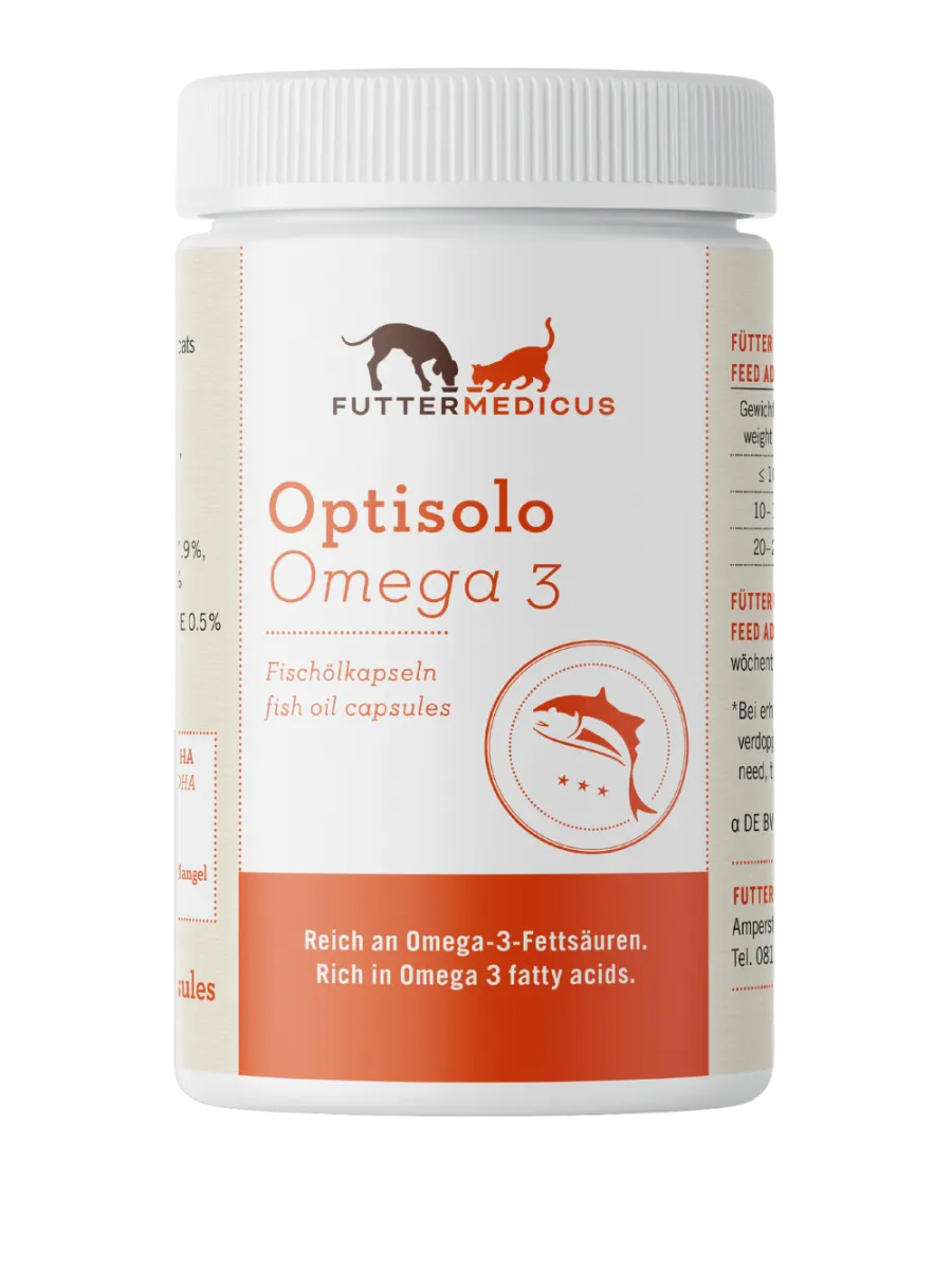 Futtermedicus Optisolo Omega 3 Fischölkapseln 220 Stück