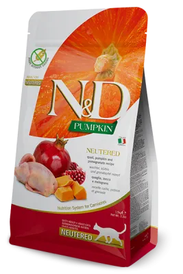 Farmina N&D Pumpkin Katze Wachtel Granatapfel Neutered 5 kg