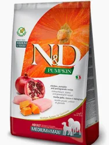 Farmina N&D Pumpkin Hund Huhn Granatapfel Adult Medium Maxi 2,5 kg