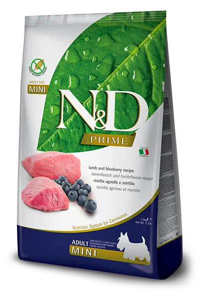 Farmina N&D Prime Canine Lamm & Heidelbeere Adult Mini 800 g