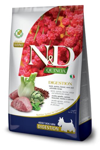 Farmina N&D Quinoa Digestion Lamm Adult Mini Diätfutter 800 g