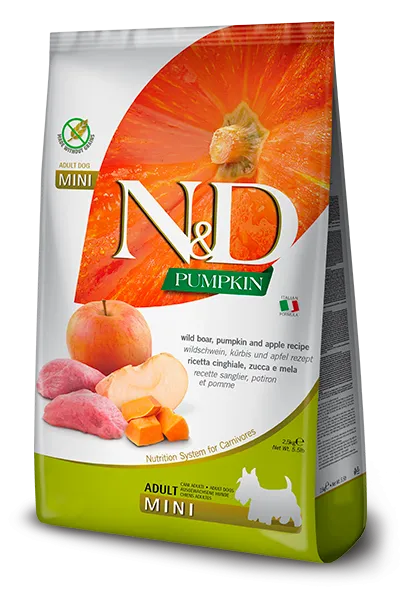 Farmina N&D Pumpkin Wildschwein & Apfel Adult Mini 2,5 kg