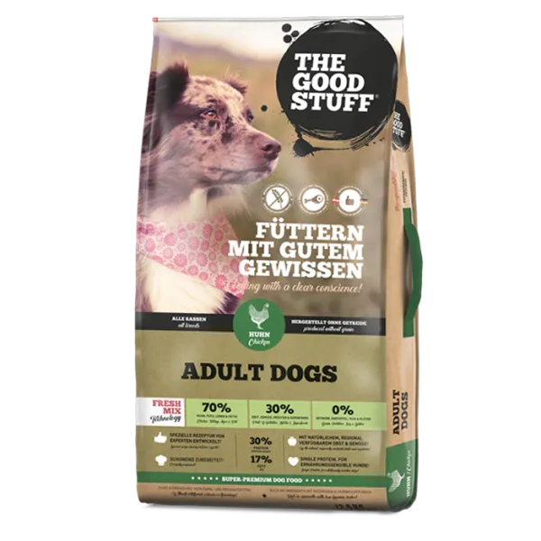 THE GOODSTUFF Adult Huhn Hundetrockenfutter getreidefrei 12,5 kg