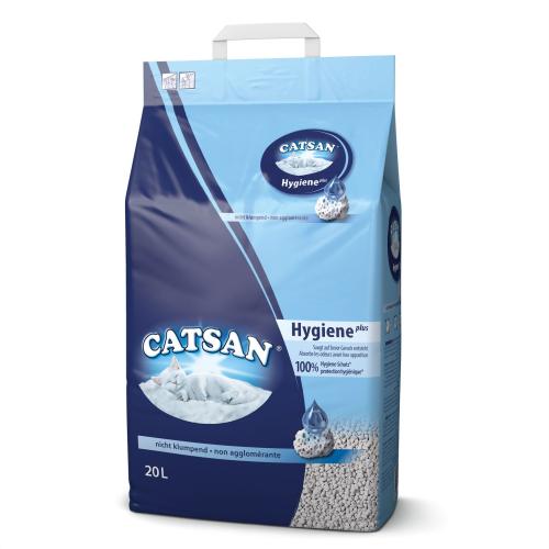 Catsan Hygiene Plus Katzenstreu 20 L nicht klumpend