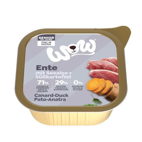 WOW Senior Ente 150 g Nassfutter für ältere Hunde