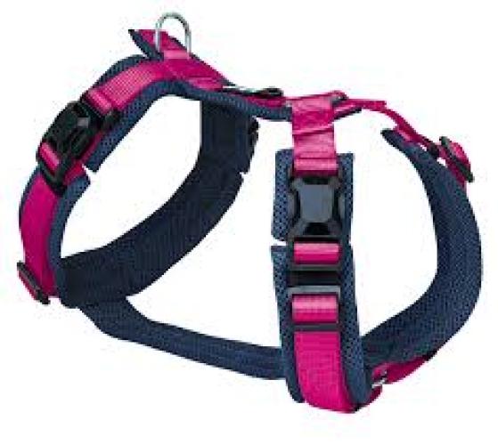 Petlando MAGNETECH Hundegeschirr XS Navy-Fuchsia verstellbar