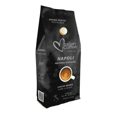 1 KG Napoli Espresso Ristretto Premium Bohnenkaffee Italian Coffee®