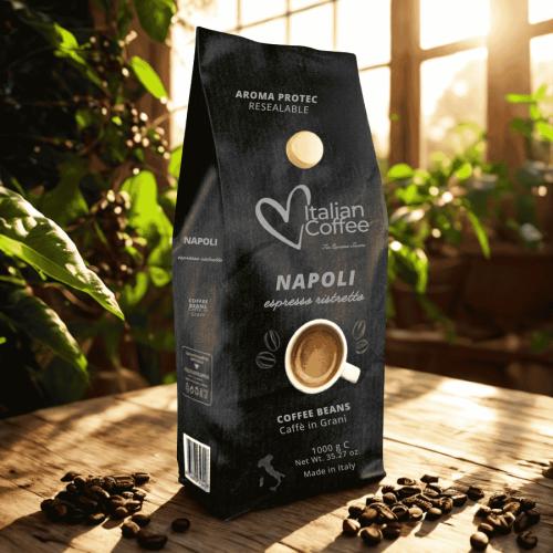 1 KG Napoli Espresso Ristretto Premium coffee beans Italian Coffee®