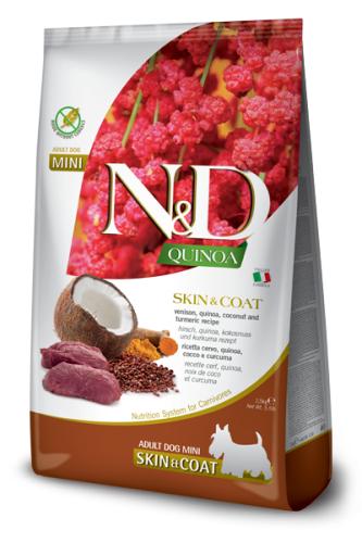 Farmina N&D Quinoa Skin & Coat Venison Mini Adult Dog 800g