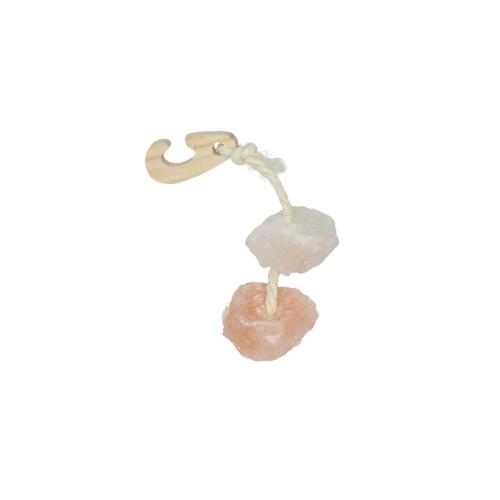 Pawise Himalayan Salt On A Rope Natursalz-Leckstein mit Seil