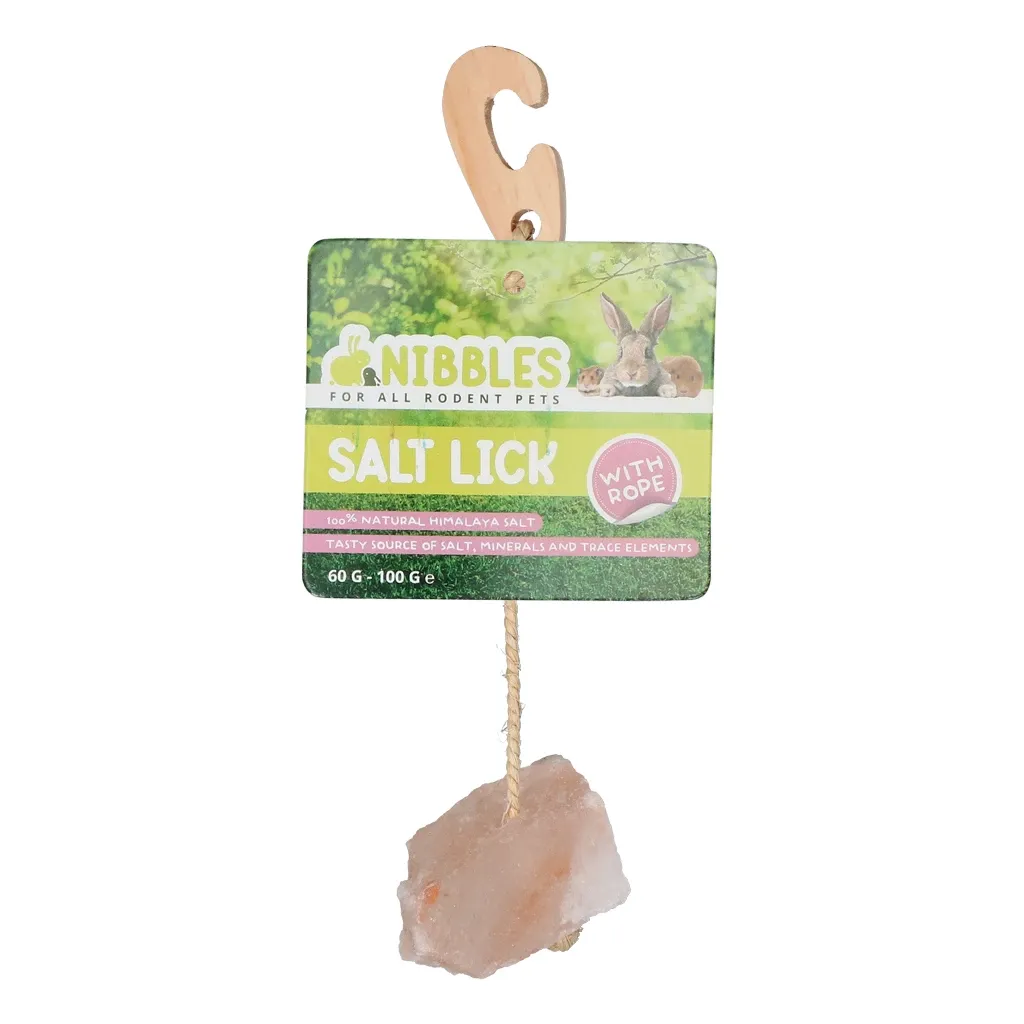 Nibbles Leckstein Himalaya für Nagetiere Natürlicher Salzstein