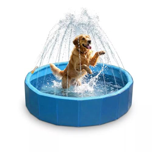 CoolPets Splash Sprinkler Pool Wasserspielpool für Hunde
