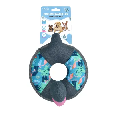 CoolPets Ring O' Ducky Flamingo Schwimmspielzeug für Hunde