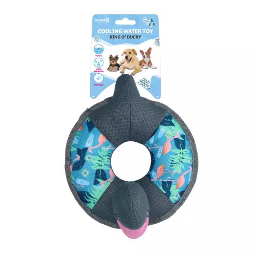 CoolPets Ring O' Ducky Flamingo Schwimmspielzeug für Hunde