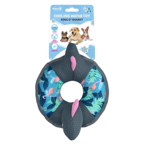 CoolPets Ring O' Sharky Flamingo Schwimmendes Hundespielzeug