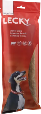 Lecky Ziemer-Sticks 30 cm, 4 Stück, Natur-Kausticks für Hunde