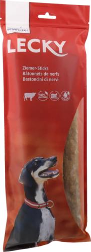 Lecky Ziemer-Sticks 30 cm, 4 Stück, Natur-Kausticks für Hunde