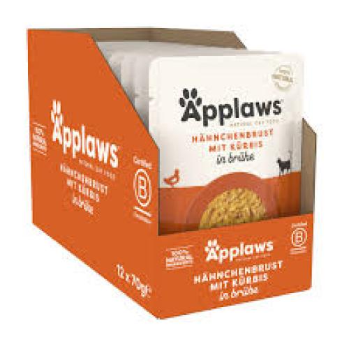 Applaws Chicken Breast & Pumpkin Katzen Nassfutter 12 Beutel 70g