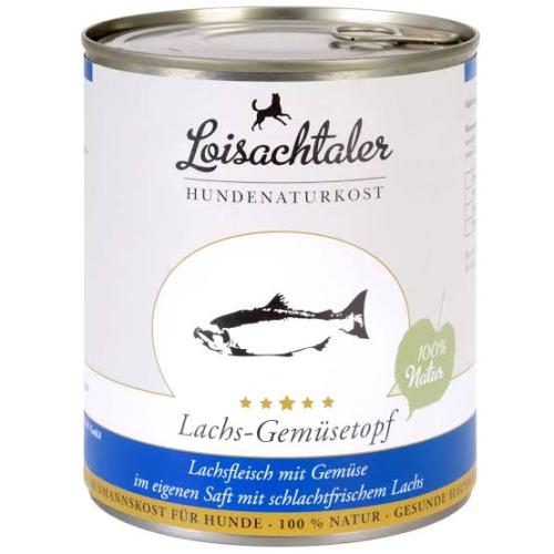 Loisachtaler Lachs-Gemüsetopf Nassfutter für Hunde 400 g