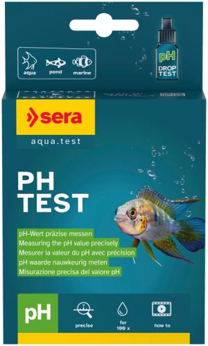 Sera pH-Test Wassertest für Aquarium & Teich 15 ml