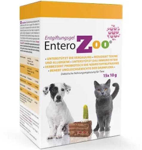 EnteroZOO Entgiftungsgel für Hunde & Katzen 15 × 10 g Beutel