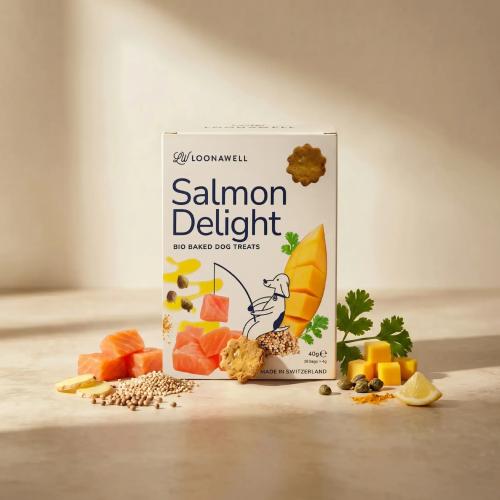 Loonawell Salmon Delight – traditionell gebackene Bio-Snacks