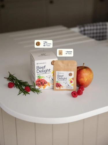 Loonawell Beef Delight – traditionell gebackene Bio-Snacks