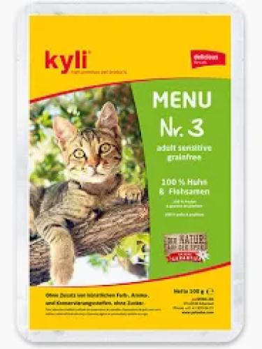 kyli Menu Nr. 3 Sensitiv 100 g Nassfutter für Katzen