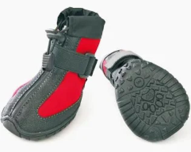 SP Pfotenschutzschuhe PRO-ACTIVE Gr.XS,, 2Stk. Reißverschluss, reflektierend, rot