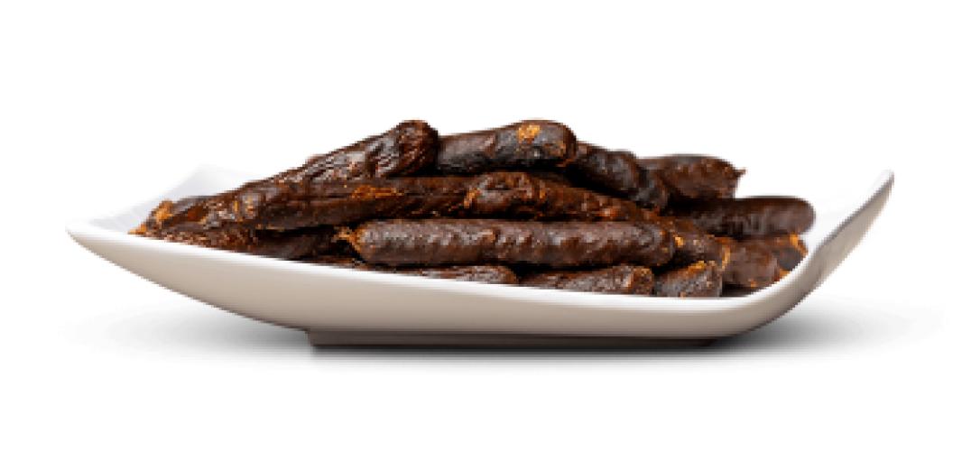 Gedörrte Hirsch – Würstchen , 350g