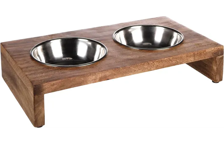 Flamingo Duo Dinner Ständer Kato mit 2 Edelstahlnäpfen 2 × 350 ml