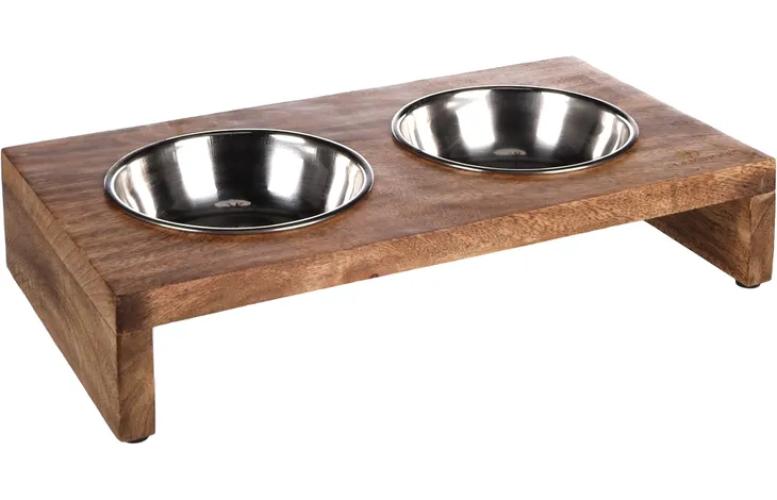 Flamingo Duo Dinner Ständer Kato mit 2 Edelstahlnäpfen 2 × 350 ml