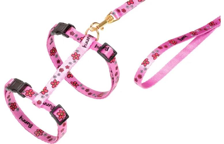 Flamingo Katzengeschirr mit Leine Ziggi Rosa